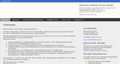 Desktop Screenshot of ehretphysik.de